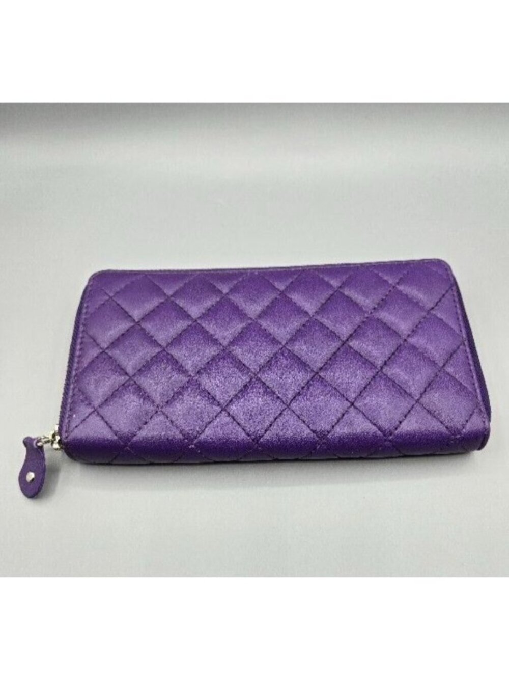 NEW Purple Leather Women's Wallet with RFID Blocking Medium Size Made in India